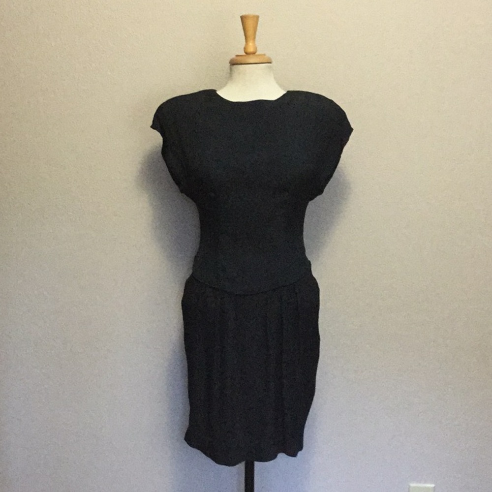 Vintage Ann Taylor 80’s open back semi dress 8